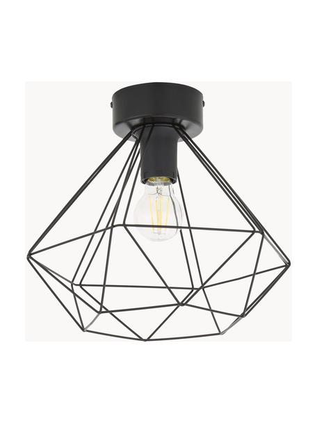 Plafondlamp Tarbes, Zwart, Ø 33 x H 28 cm