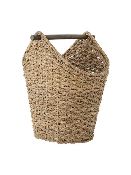 Ręcznie wykonany kosz do przechowywania z trawy bankuan Timmi, Brązowy, S 33 x W 41 cm