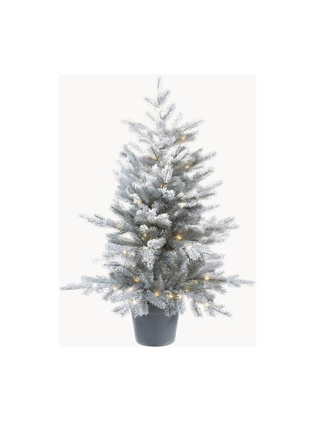 Künstlicher LED-Weihnachtsbaum Grandis H 90 cm, beschneit, Kunststoff (PVC), Grün, Weiß, Ø 63 x H 90 cm