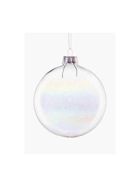 Bolas de Navidad Bubble, 12 uds., Vidrio, Transparente, Ø 8 cm