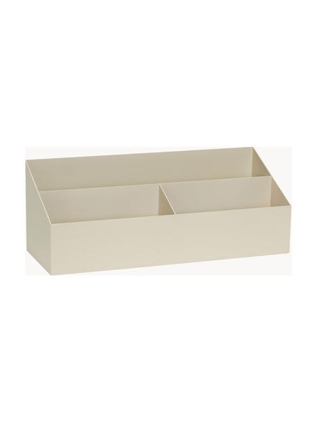 Bureau organizer Pod van metaal, Gecoat staal, Lichtbeige, B 40 x D 15 cm