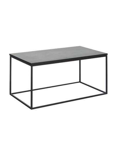 Mesa de centro de mármol Alys, Tablero: mármol, Estructura: metal con pintura en polv, Mármol negro, An 80 x F 45 cm