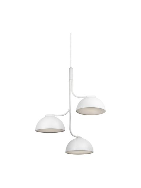 Grote Scandi hanglamp Tullio, Wit, Ø 60 x H 73 cm