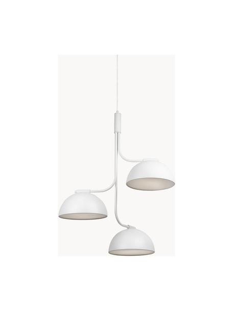 Grote Scandi hanglamp Tullio, Wit, Ø 60 x H 73 cm