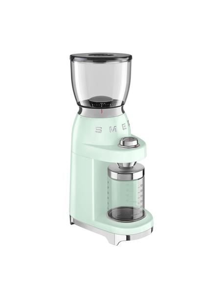 Elektrische Kaffeemühle 50's Style in Pastellgrün, Gehäuse: Metall, lackiert, Deckel: Tritan™, BPA-frei, Pastellgrün, glänzend, B 17 x H 46 cm