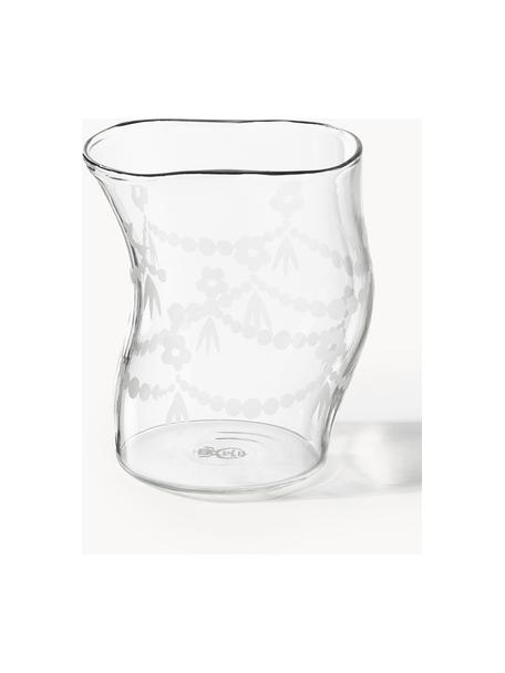 Designer Wasserglas Classic On Acid, Glas, Transparent, Ø 8 x H 9 cm, 200 ml