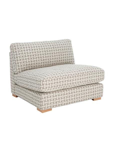 Poltrona in bouclé Stories, Rivestimento: 50% poliestere, 50% coton, Tessuto beige, bianco, Larg. 93 x Prof. 91 cm
