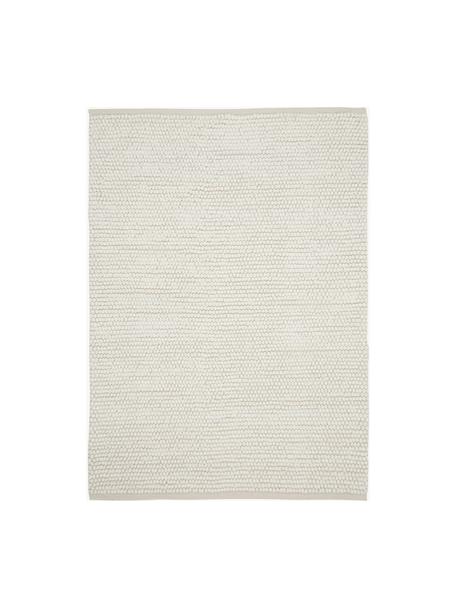Alfombra artesanal de lana Pebble, 80% lana, 20% nylon

El material utilizado para este producto ha sido probado contra sustancias nocivas y está certificado según STANDARD 100 por OEKO-TEX®, HOHENSTEIN HTTI, 21.HIN.90042.

Las alfombras de lana se pueden aflojar durante las primeras semanas de uso, la pelusa se reduce con el uso diario., Blanco crema, An 80 x L 150 cm (Tamaño XS)