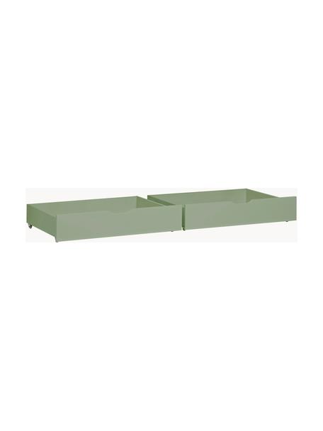 Zásuvka z borovicového dreva Eco Comfort, 2 ks, Masívne borovicové drevo, s FSC certifikátom, vrstvené drevo, Zelená, Š 91 x H 60 cm