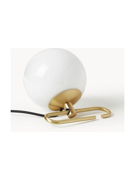 Lampe à poser nh1217, Blanc cassé, doré, larg. 32 x haut. 13 cm