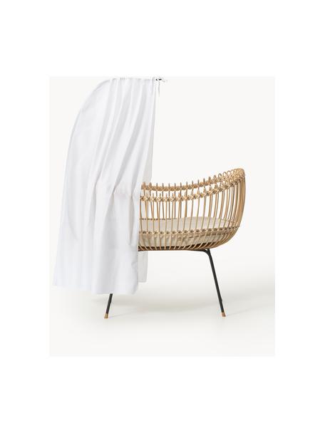 Baldaquin artisanal Theo, Blanc, larg. 60 x haut. 167 cm