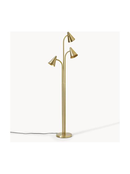 Lampadaire en métal Arturo, Doré, larg. 45 x haut. 74 cm