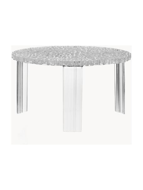 Runder In- & Outdoor-Couchtisch T-Table, H 28 cm, Acrylglas, Transparent, Ø 50 cm