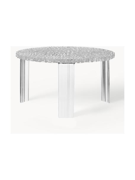 Runder In- & Outdoor-Couchtisch T-Table, H 28 cm, Acrylglas, Transparent, Ø 50 cm
