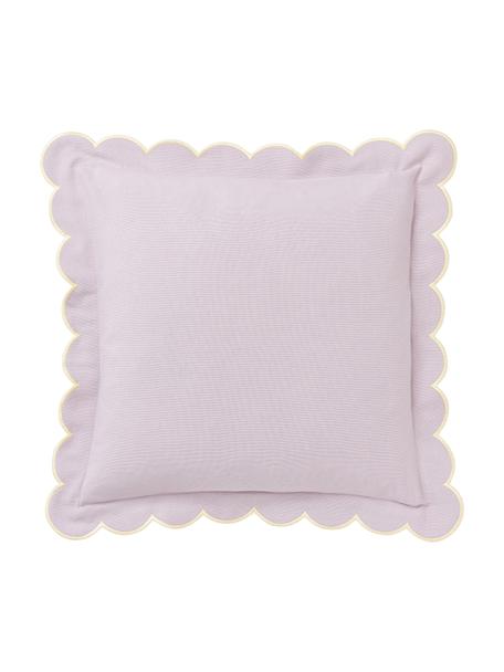 Housse de coussin en coton avec bordure ondulée Atina, 100 % coton, certifié BCI

Le matériau est certifié STANDARD 100 OEKO-TEX®, 4265CIT, CITEVE, Lilas, larg. 45 x long. 45 cm