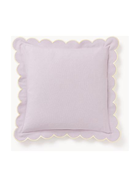 Baumwoll-Kissenhülle Atina mit gewelltem Stehsaum und Overlockkanten, 100 % Baumwolle

Das in diesem Produkt verwendete Material ist schadstoffgeprüft und zertifiziert nach STANDARD 100 by OEKO-TEX®, 4265CIT, CITEVE., Lavendel, B 45 x L 45 cm