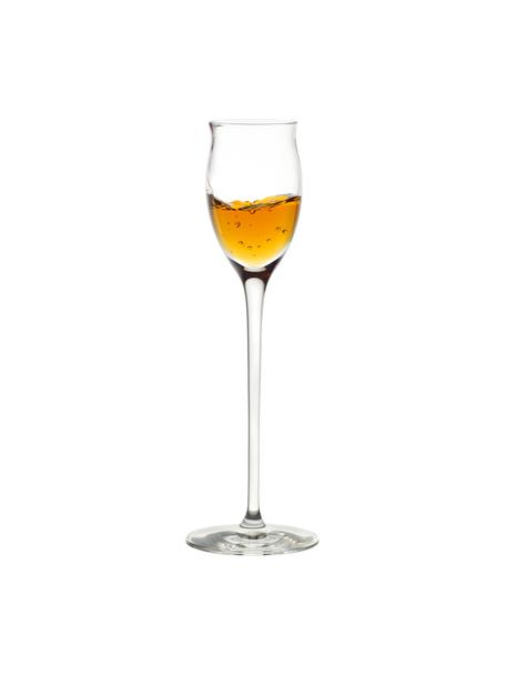 Křišťálové sklenice na likéry Quatrophil, 6 ks, Křišťál, Transparentní, Ø 6 cm, V 20 cm, 65 ml