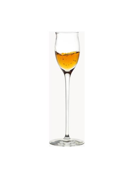 Kristall-Likörgläser Quatrophil, 6 Stück, Kristallglas, Transparent, Ø 6 x H 20 cm, 65 ml