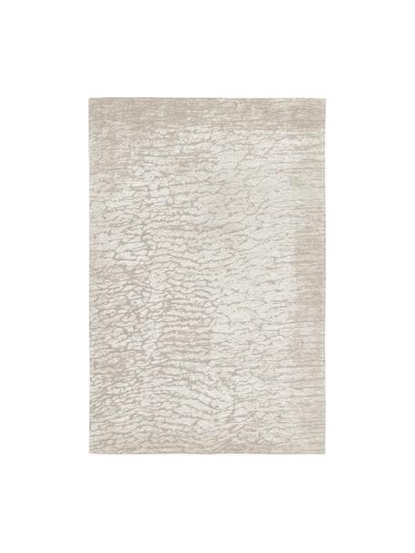 Handgetuft katoenen vloerkleed Imani, Bovenzijde: 85% katoen, 15% polyester, Onderzijde: latex Het materiaal dat i, Beige, B 80 x L 150 cm (maat XS)