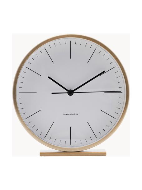 Orologio Hannah, Cornice: alluminio rivestito, vetr, Quadrante: plastica, Dorato, Ø 15 x Alt. 4 cm