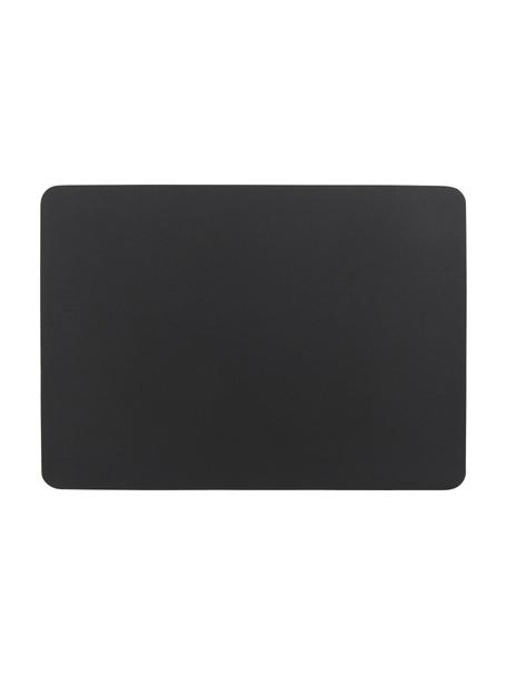 Podkładka ze sztucznej skóry Pik, 2 szt., Tworzywo sztuczne (PVC), Czarny, S 33 x D 46 cm