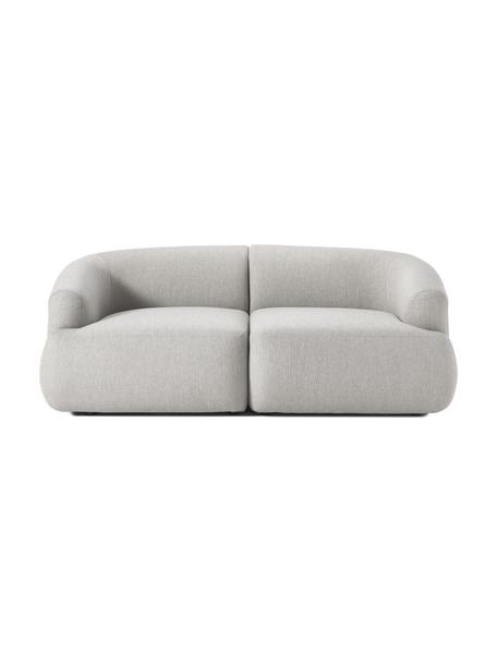Modulares Sofa Sofia (2-Sitzer), Bezug: 100 % Polypropylen Der ho, Gestell: Fichtenholz, Spanplatte, , Füße: Kunststoff, Webstoff Hellgrau, B 186 x T 103 cm