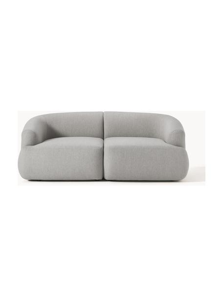 Modulares Sofa Sofia (2-Sitzer), Bezug: 100 % Polypropylen Der ho, Gestell: Fichtenholz, Spanplatte, , Webstoff Grau, B 186 x T 103 cm