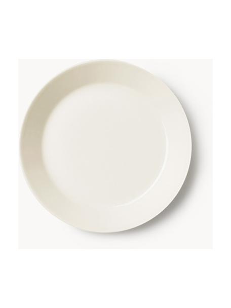 Assiette à dessert en porcelaine Teema, Vitro-porcelaine, Blanc cassé, Ø 18 cm