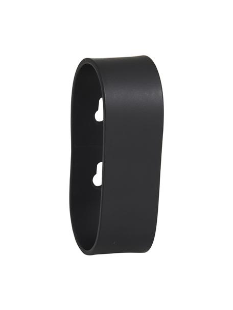 Gancho de pared Sotra, Metal recubierto, Negro, An 3 x Al 11 cm