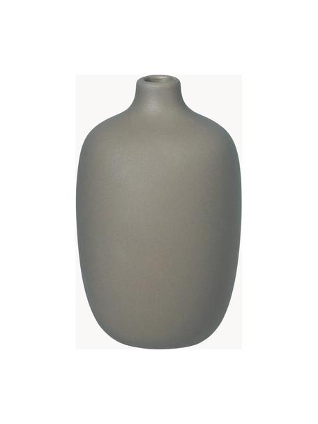 Vase design Ceola, haut. 13 cm, Céramique, Grège, Ø 8 x haut. 13 cm