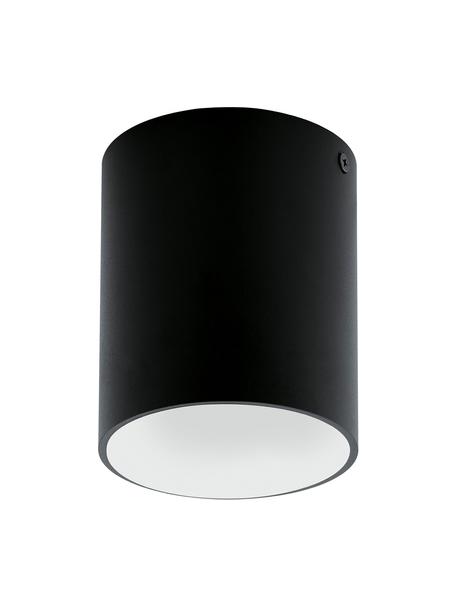 LED plafondspot Marty, Lampenkap: gepoedercoat metaal, Zwart, wit, Ø 10 x H 12 cm