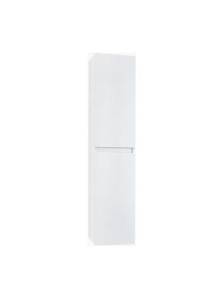 Mueble de baño alto Perth, 35 cm, Estantes: vidrio, Blanco, An 35 x Al 160 cm