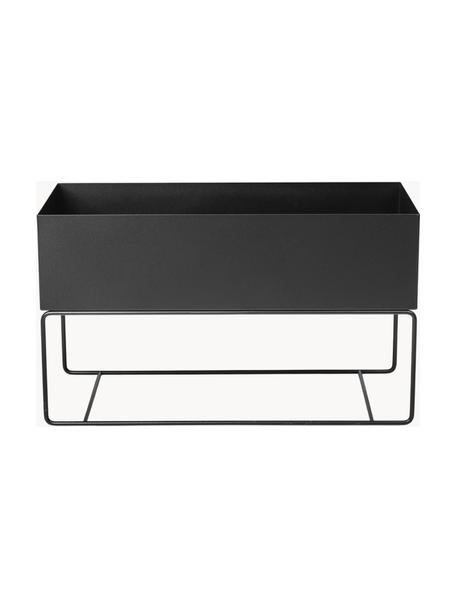 Obal na kvetináč Plant Box, Oceľ s práškovým náterom, Čierna, Š 77 x V 45 cm