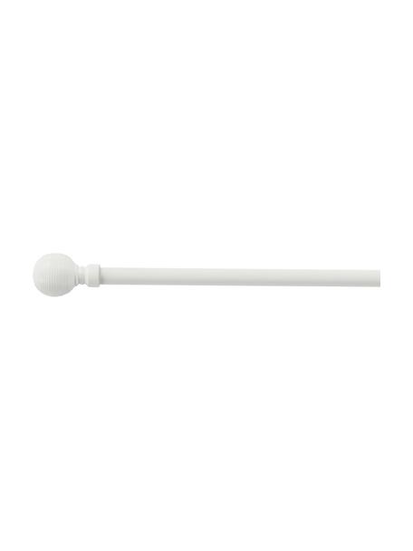 Tringle à rideaux Balista, 134-180 cm, Métal, enduit, Blanc, larg. 134-180 x haut. 5 cm