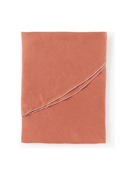 Mantel redondo de lino con ribete Kennedy, 100% lino lavado con certificado European Flax.

El material utilizado para este producto ha sido probado contra sustancias nocivas y está certificado según el STANDARD 100 por OEKO-TEX®, 6760CIT, CITEVE., Rojo pastel, rosa palo, De 4 a 6 comensales (Ø 180 cm)