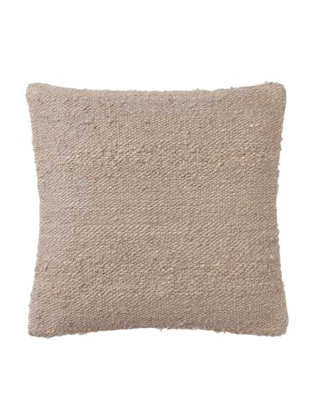 Housse de coussin en soie Rowan, Taupe, larg. 45 x long. 45 cm