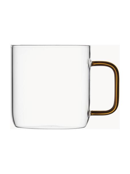 Tasses à café Torino, 4 élém., Verre, Transparent, multicolore, Ø 7 x haut. 8 cm, 300 ml
