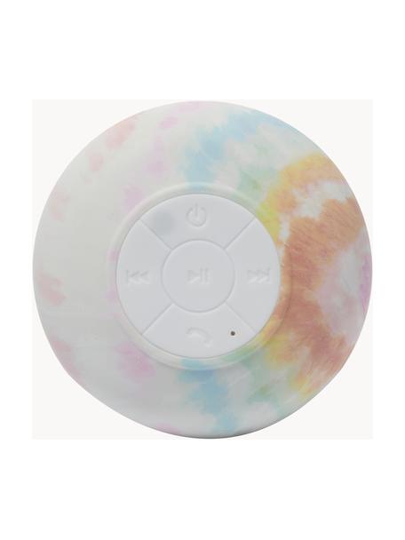 Głośnik bezprzewodowy z funkcją Bluetooth Tie Dye, Tworzywo sztuczne, Wielobarwny, we wzór tie dye, Ø 8 x 5 cm