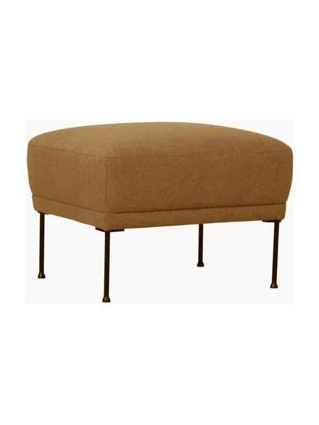 Sofa-Hocker Fluente, Bezug: 100% Polyester 115.000 Sc, Gestell: Massives Kiefernholz, FSC, Webstoff Senfgelb, B 62 x T 50 cm