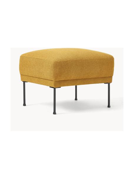 Sofa-Hocker Fluente, Bezug: 100% Polyester 115.000 Sc, Gestell: Massives Kiefernholz, Webstoff Ocker, B 62 x T 50 cm