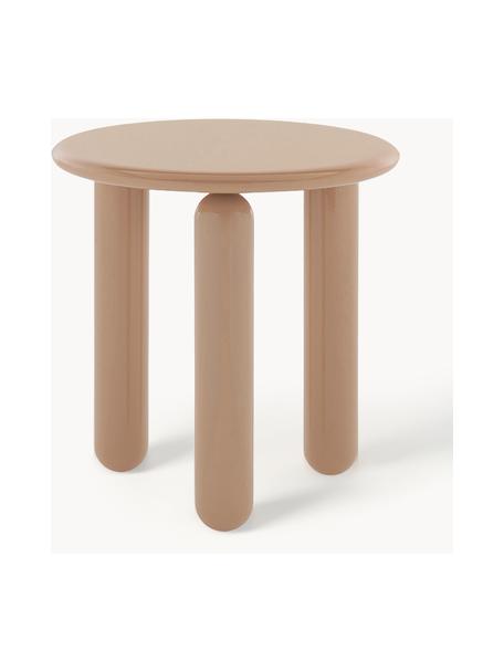 Runder Beistelltisch Undique Mas, Tischplatte: Buchenholz mit Polyester , Beine: Mitteldichte Holzfaserpla, Beige, Ø 48 x H 51 cm