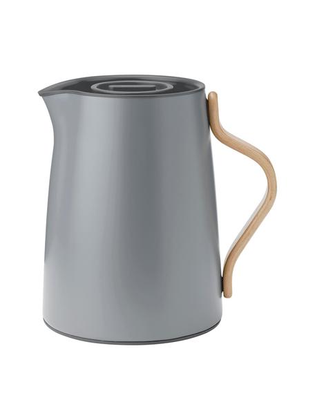 Teiera color Emma, 1 L, Struttura: acciaio inossidabile, Manico: legno di faggio, Grigio opaco, 1 l