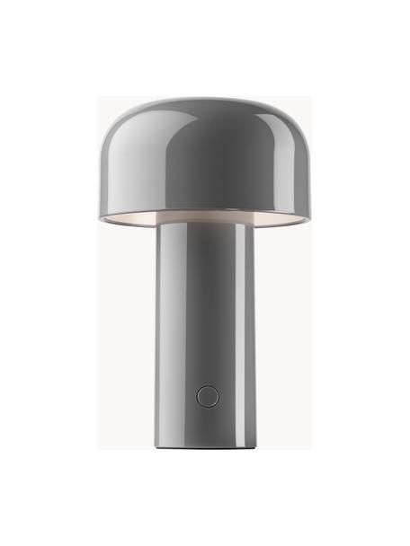 Dimmbare LED-Tischlampe Bellhop, Kunststoff, Grau, Ø 13 x H 20 cm