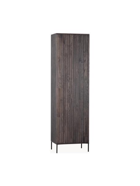 Armario de madera de fresno Avourio, 2 puertas, Estructura: madera de fresno con cert, Patas: metal recubierto, Madera de fresno, An 60 x Al 210 cm