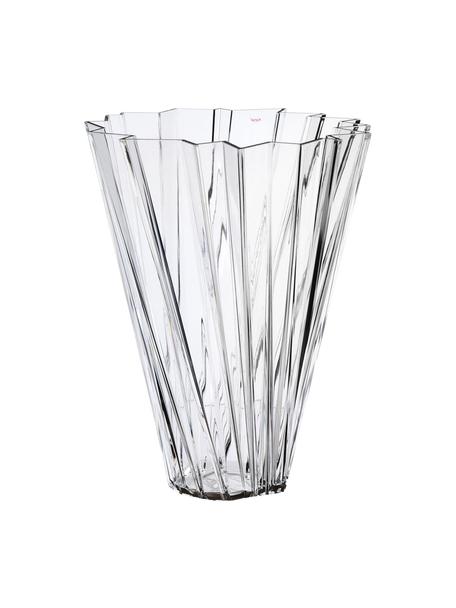 Veľká váza Shanghai, Akrylové sklo, Priehľadná, Ø 35 x V 44 cm