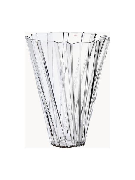 Große Vase Shanghai, H 44 cm, Acrylglas, Transparent, Ø 35 x H 44 cm