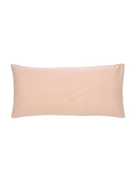 Poszewka na poduszkę z perkalu Elsie, 2 szt., Blady różowy, S 40 x D 80 cm
