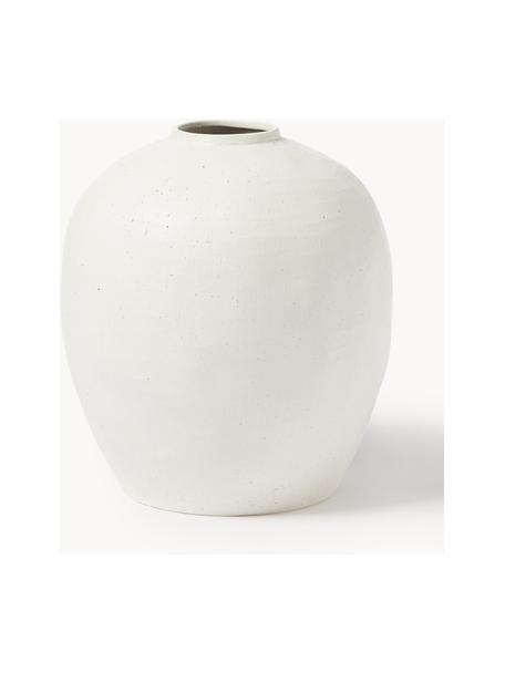 Bodenvase Bruno aus Steingut, H 44 cm, Steingut, Off White, Ø 40 x H 44 cm