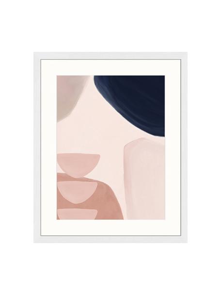Gerahmter Digitaldruck Yenge, Bild: Digitaldruck auf Papier, , Rahmen: Holz, lackiert, Front: Plexiglas, Mehrfarbig, 43 x 53 cm