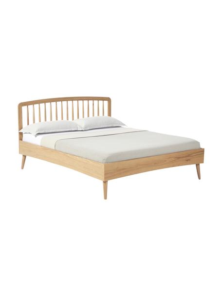 Dřevěná postel Signe, Dubové dřevo, 140 x 200 cm